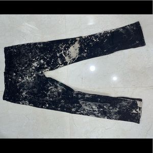 Fashion Nova Man Black and bleached Denim